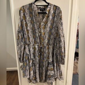 Snakeskin swing dress